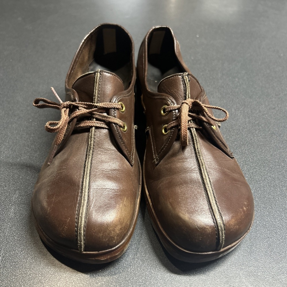 Six-toes By Shelby Shoes Womens Size 8 ? Brown Leather Oxford Lace Up Comfort
